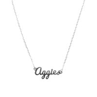 NECKLACE AGGIES SILVER